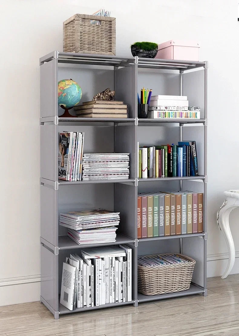 Simple Bookshelf Easy Assembly Bookcase Can Be Moved Children's Debris Rack Home Furniture Book Shelf Storage Locker Holders