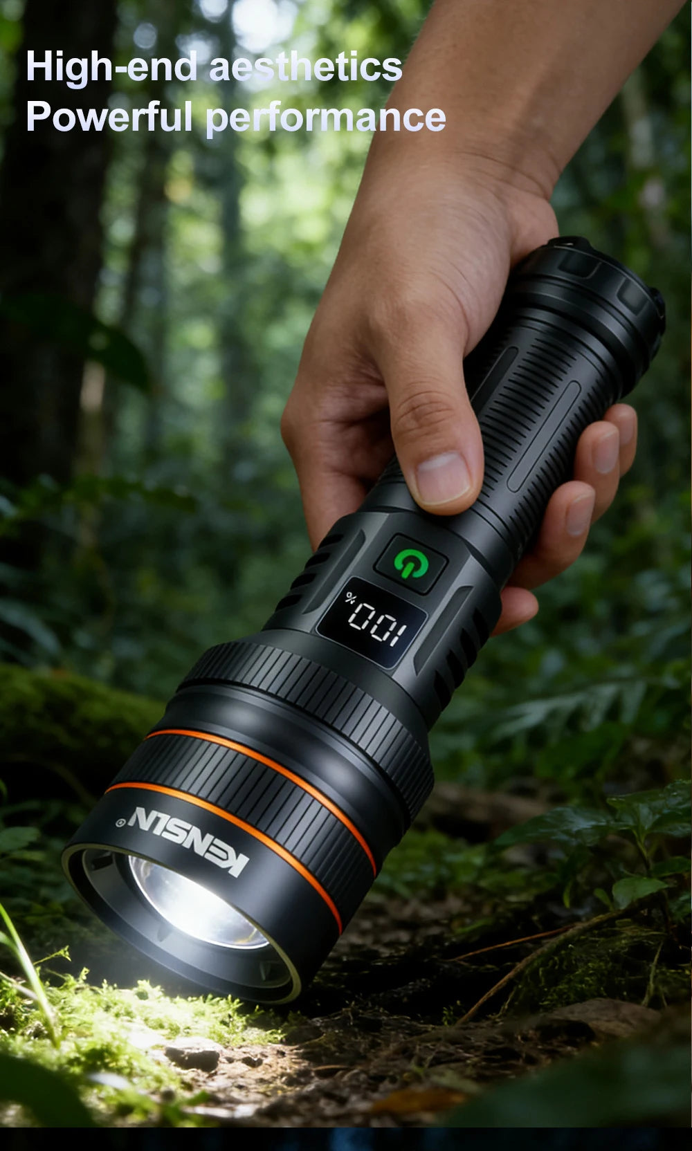 hit product long-range kilometer ultra bright flashlight, outdoor waterproof high-power strong light flashlight, rechargeable