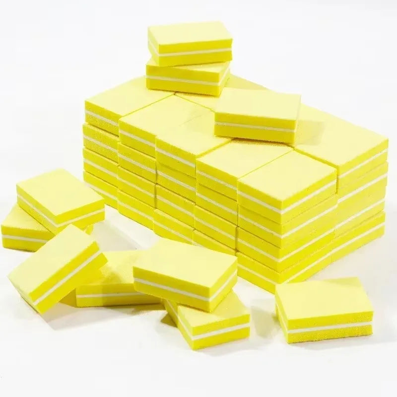 10-100psc Mini Buffing Sanding Files Block Pedicure Care Nail Art Buffer Polish Manicure Pedicure Nail File Tools Nail Charm new