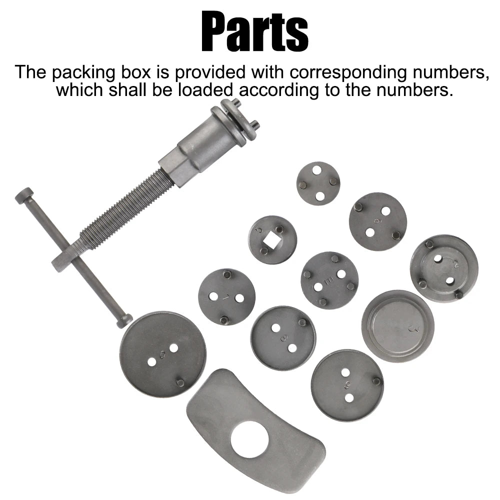 12PCS/13PCS/18PCS/21PCS/22PCS Durable And Reliable Convenient Rewind Back Brake 1 Set Car Disc Brake Caliper