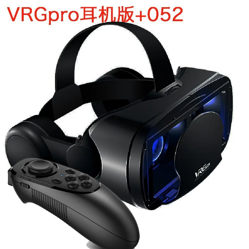 VR Glasses Virtual Reality 3D VR Glasses Google Cardboard Headset for Use with Smartphone Android Virtual Glasses with Gamepad