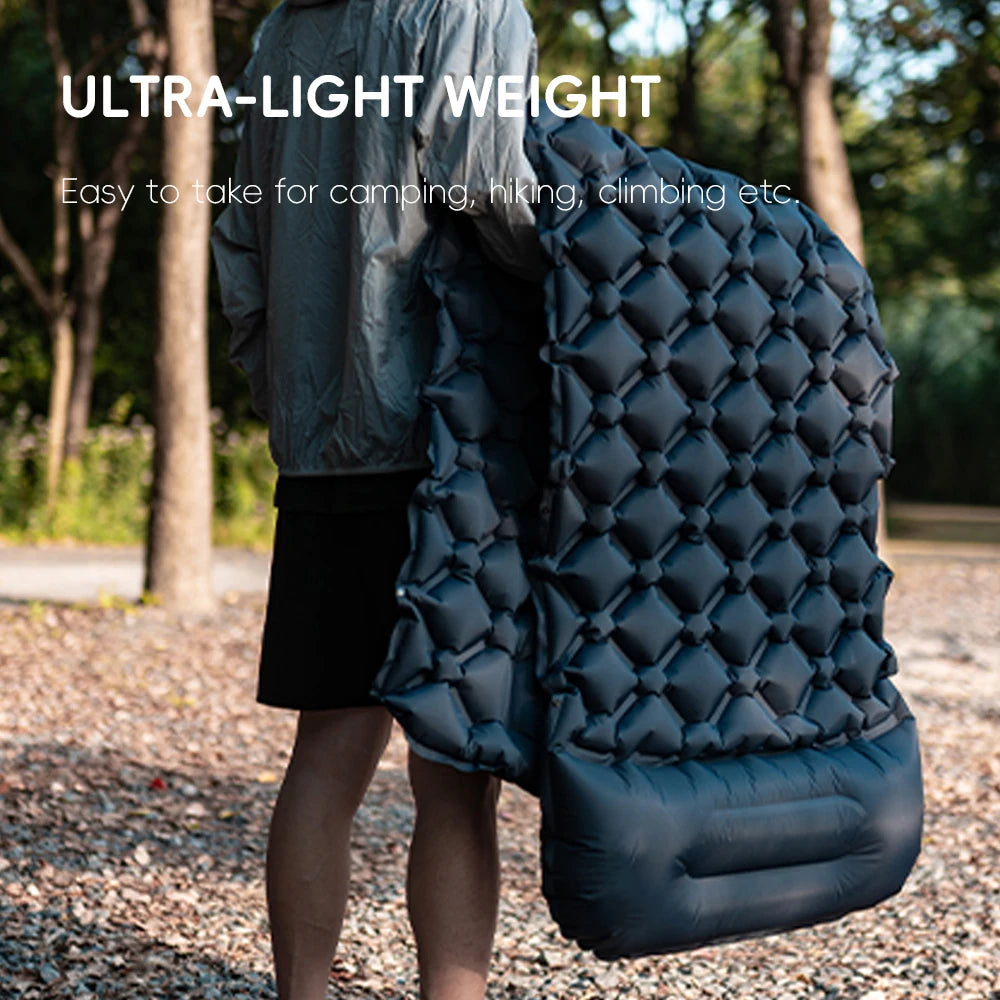 TARKA Inflatable Camping Mats Air Mattress With Pillow Outdoor Tourist Sleeping Pad Self-Inflating Mattress For Hiking Climbing