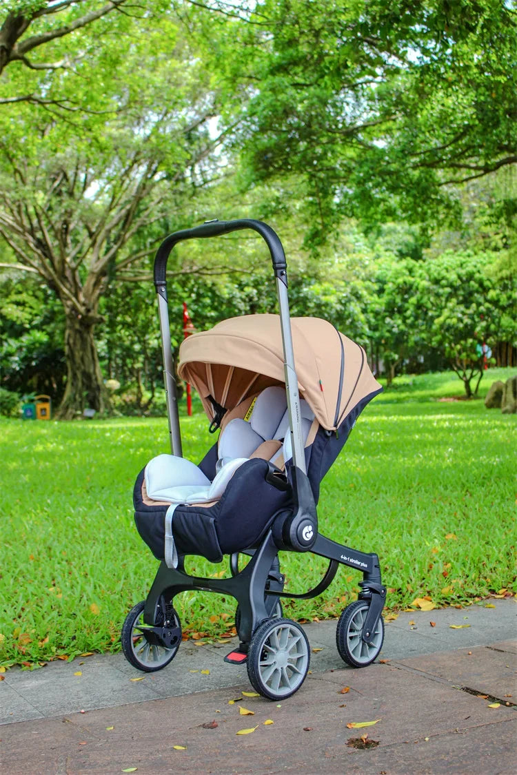 EU STOCK Foldable Lightweight baby stroller Multifunctional Four Wheels poussette bebe 3 en 1 Portable baby wagon