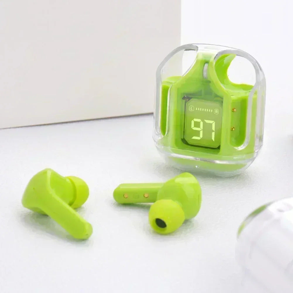 T2 Wireless Mini Earbuds LED Power Digital Display TWS Wireless Headset Stereo Bluetooth Headphones 5.3
