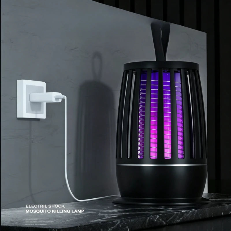 Electric Mosquito Killer Lamp USB Rechargeable Electric Shock Insect Zapper UV Light Mosquito Fly Trap Portable Indoor Home Bug