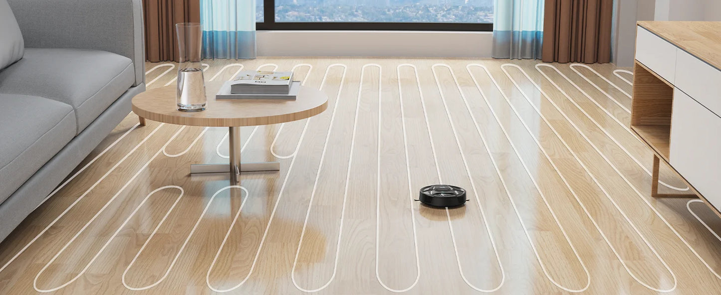 Lefant M320 Robot Vacuum Cleaner, Carpet Detection, 6,000 Pa Suction, Low Noise,  210 Mins Runtime, Self-Charging, Ideal for Har
