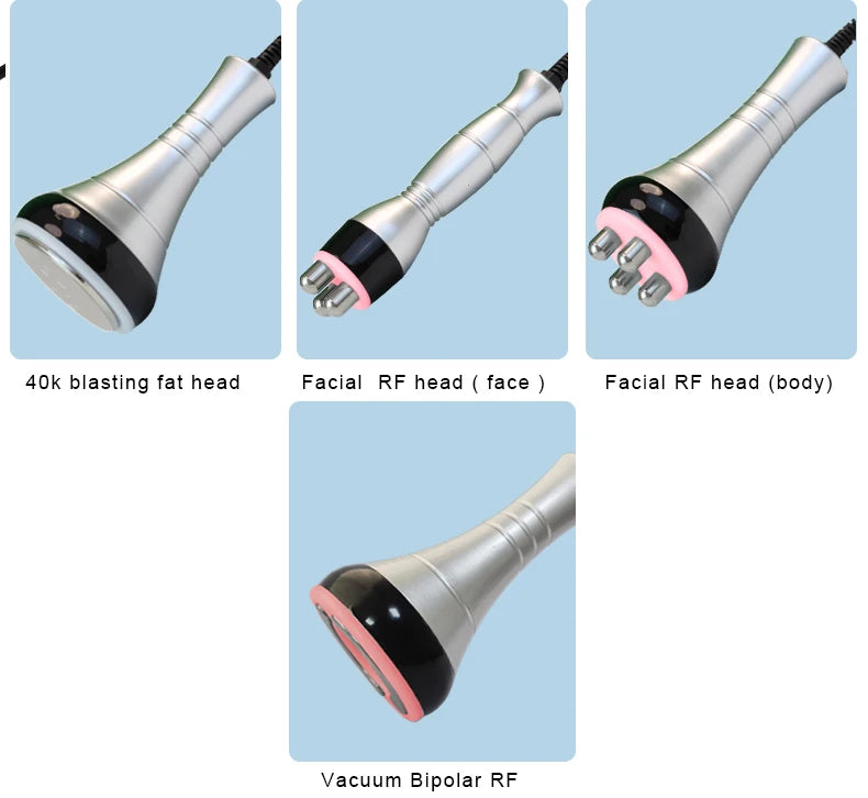 40K Cavitation Machine 4-1 Ultrasonic RF Body Shaping Lose Weight Multipolar Slimming Facial Skin Tightening Lifting Device