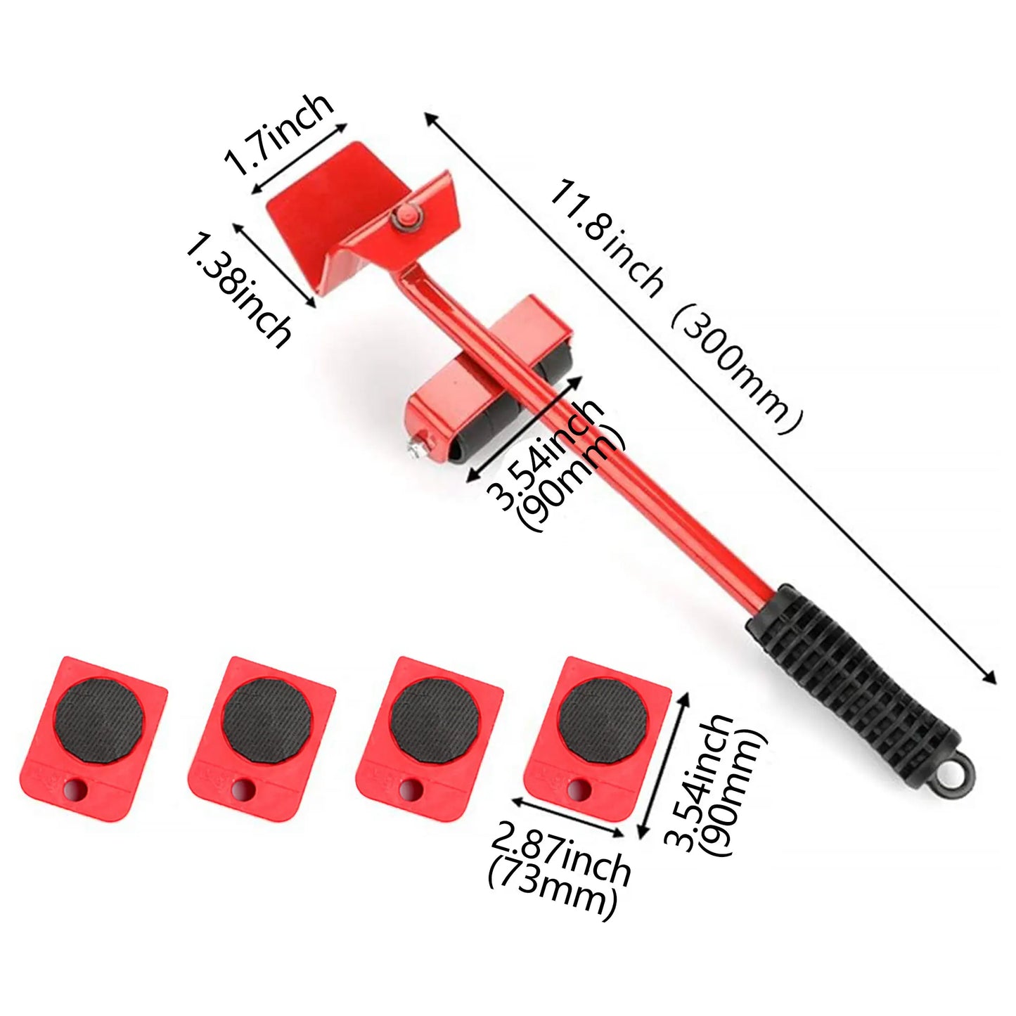 Furniture Lift Mover Tool Set Heavy Furniture Moving Sliders Appliance Rollers Heavy Duty Mover Dolly Sliders Tool  Lifter