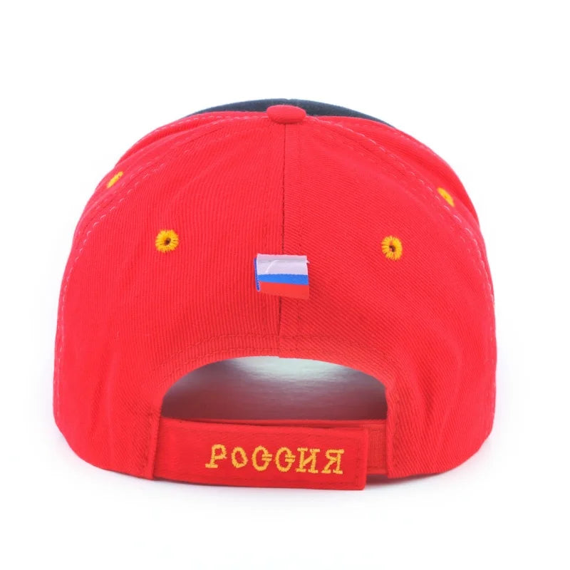 Rimiut Russia National Emblem Gold Double-Headed Eagle Cap Adjustable Cotton Hat Snapback Gorras Hip Hop Men Women Baseball Cap