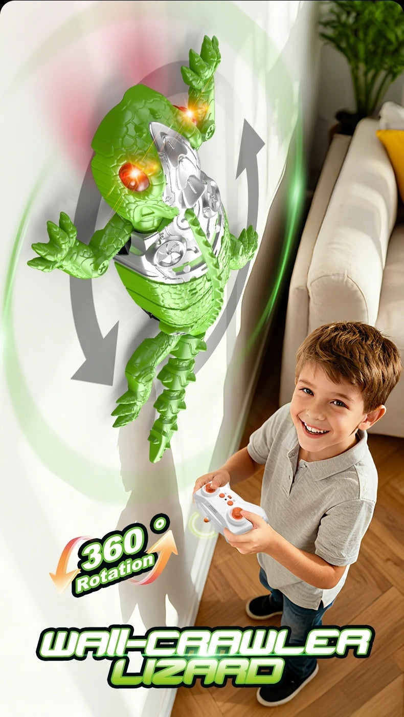 RC Biomimetic Wall Climbing Toy Electric Simulation Lizard Gecko Spider Cockroach Mechanical Animal Remote Control 360 Rotation