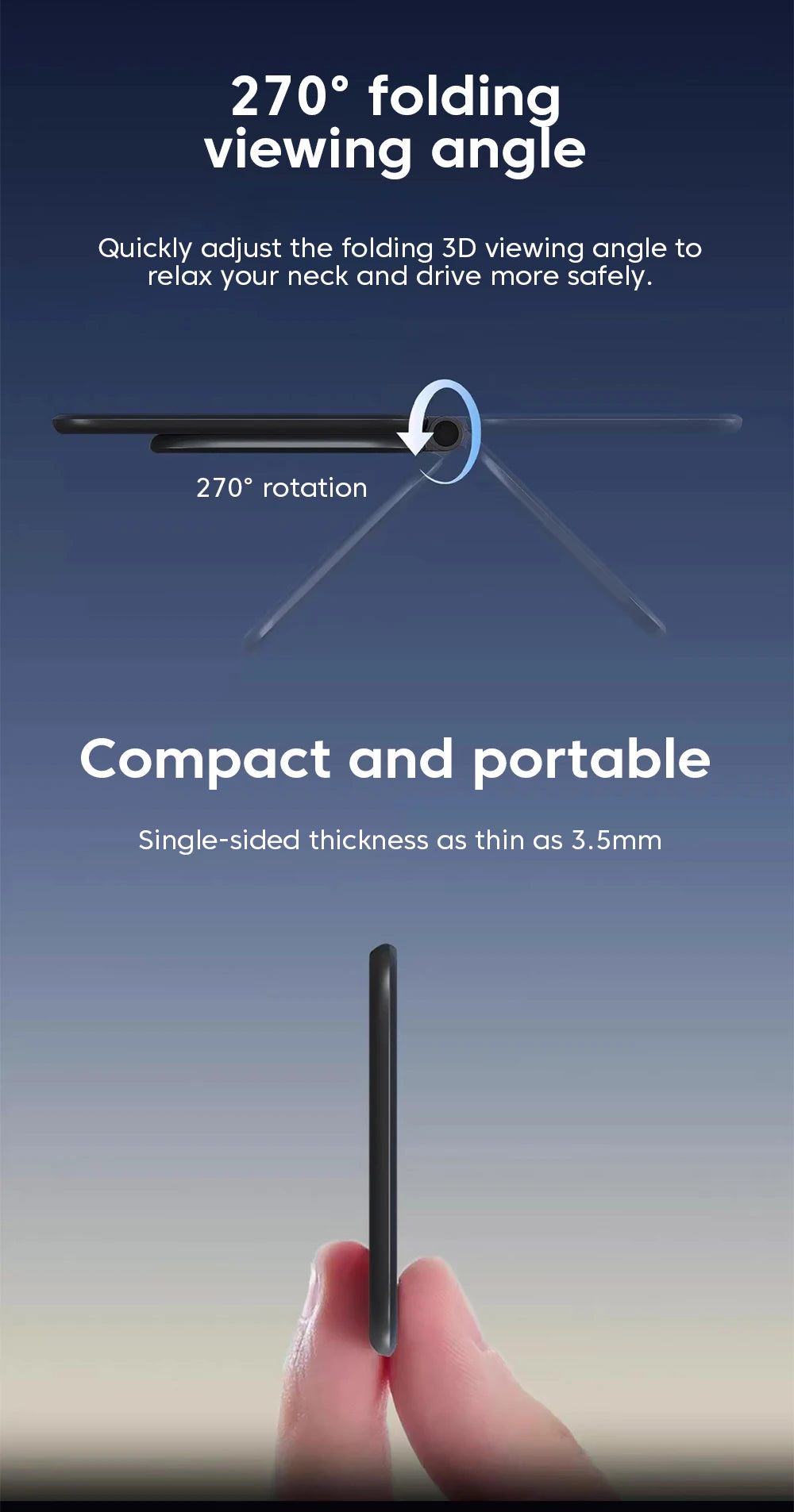 Ultrathin Car Magnetic Mobile Phone Holder Adjustable Foldable Anti-shake Vehicle Navigation Phone Universal Stand Accessories