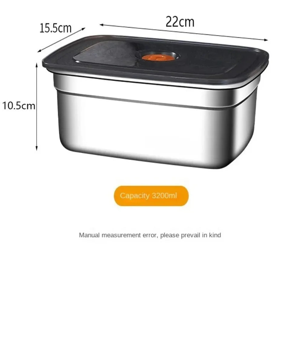 Stainless Steel Camping Lunch Box Sealed Microwave Suitable Preservation Box Large Capacity Leak-proof