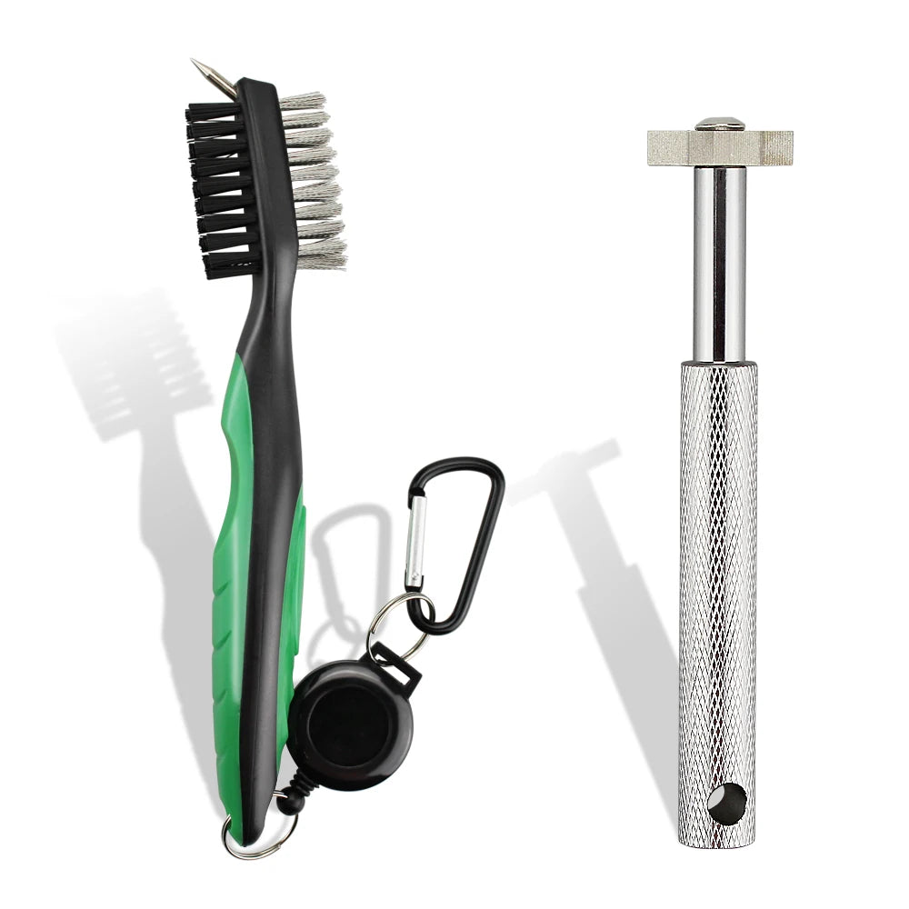 2Pcs/Set Golf Club Brush Golf Club Sharpener Grooving Tool Golf Putter Wedge Ball Groove Cleaner Kit Cleaning Tool  Accessories
