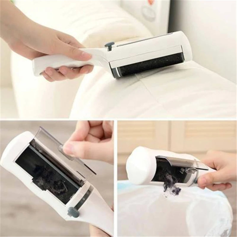 Fur Remover Sweeper Shaver With Clothes Brush Clothing Lint Dust Coat Sticky Remove Pets Hair Cleaner Household random color