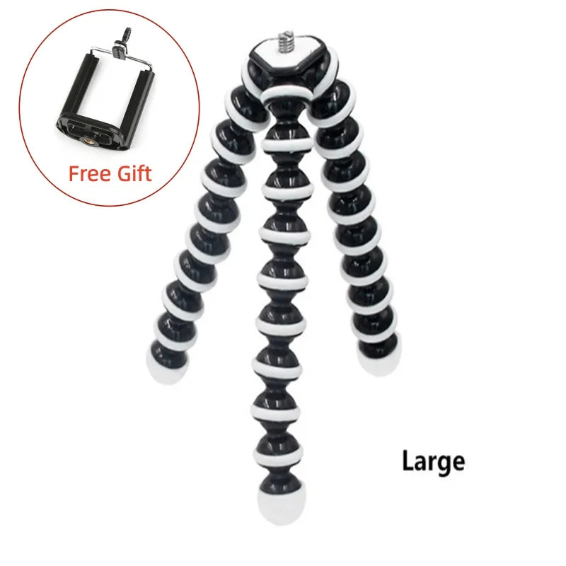 RP01-E Flexible Octopus Tripod Stand Gorillapod for Mobile Phone Camera - Mini Table Desk Stand Compatible with iPhone Samsung