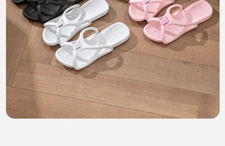 Foldable Travel Slippers Unisex EVA Flip Flops Hotel Non Slip Bathroom Indoor Outdoor Portable Lightweight Comfortable