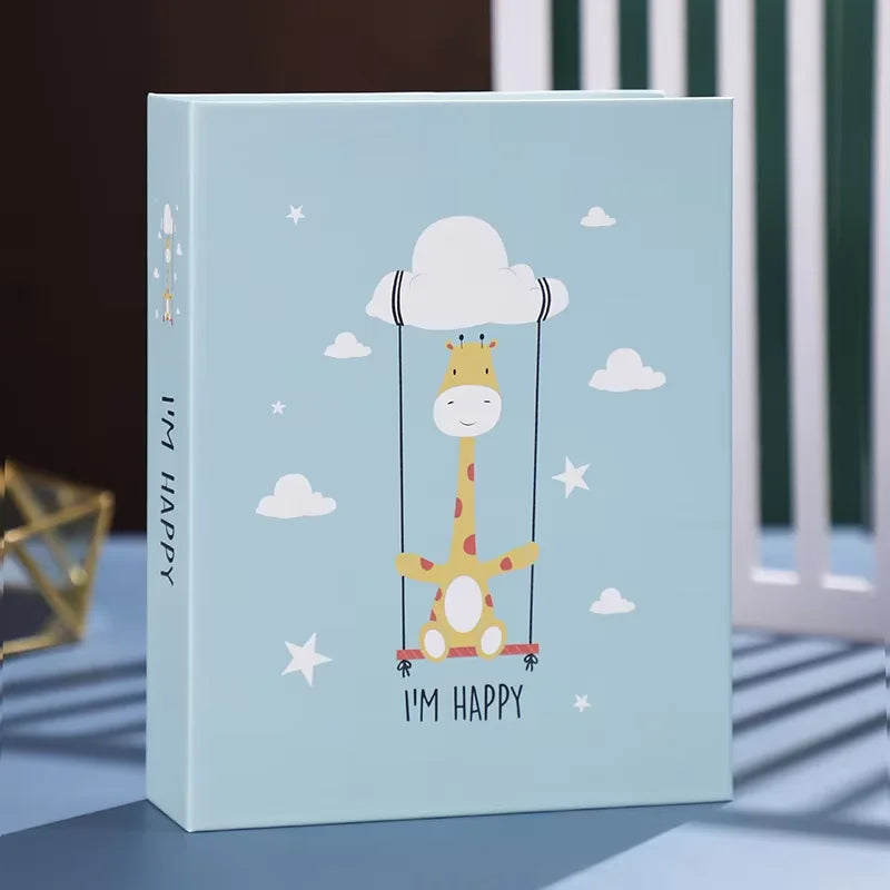 6-inch 100 Pockets Plastic Album Memorial Book Insert Recall Cute Good Time Family Photo Collection Book DIY Photocard