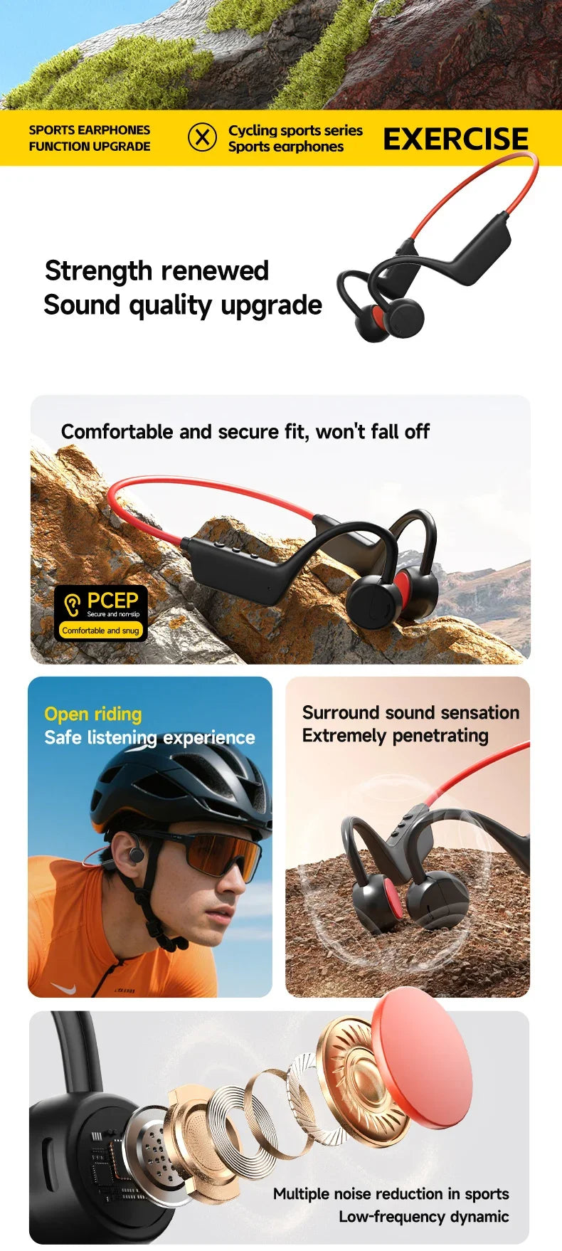 New Bone Conduction Headphones IPX8 Waterproof MP3 32GB Bluetooth5.4 Wireless Headphones With Mic Swimming Sports Fitness 2026
