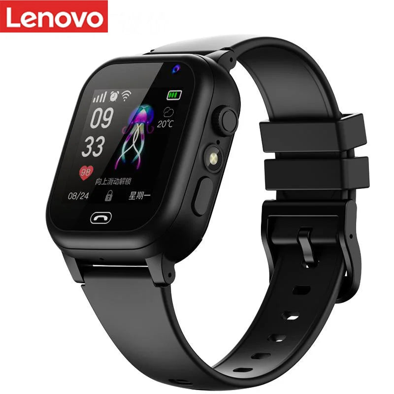 Lenovo Kids 4G Smart Watch WIFI SOS GPS Location Video Call Sim Card  Camera With Light Touch-screen Waterproof Watch For Kids
