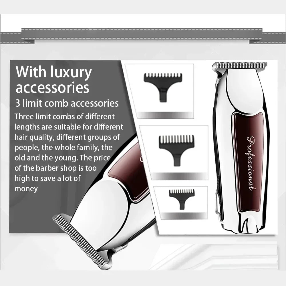 Hair Clipper Hair Trimmer Hair Clipper Professional Barber Trimmer Electric Shaver Hair Cutting Machine Rechargeable Trimmer Men