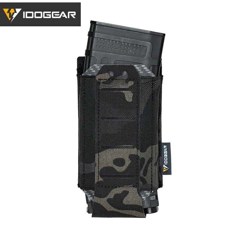 IDOGEAR Tactical Single LSR 556 Mag Pouch Mag Carrier MOLLE Pouch Laser Cut Tool Bags 35135