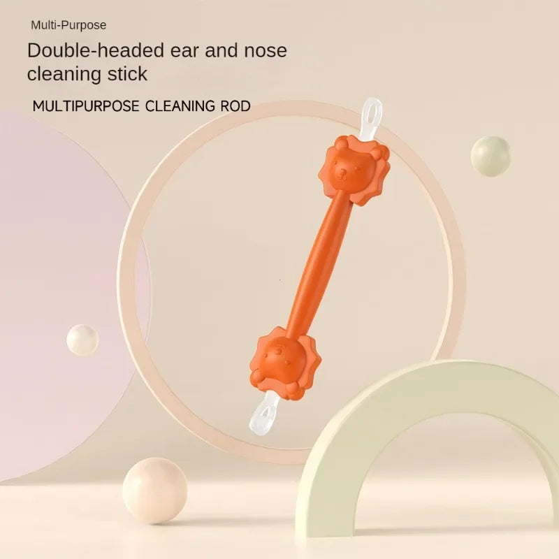 2026 New models Baby Cleaner Spoon Double-headed Soft Wax Curette Picker Nose Cleaner Silicone Ear Wax Pickers Clean Tweezers