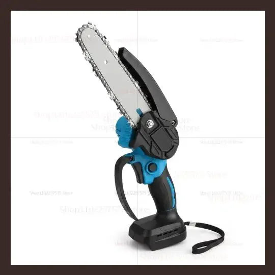 6Inch Cordless Electric Chainsaw Rechargeable No Battery Lightweight Power Tool for Woodcutting Gardening Makita 18V Compatible