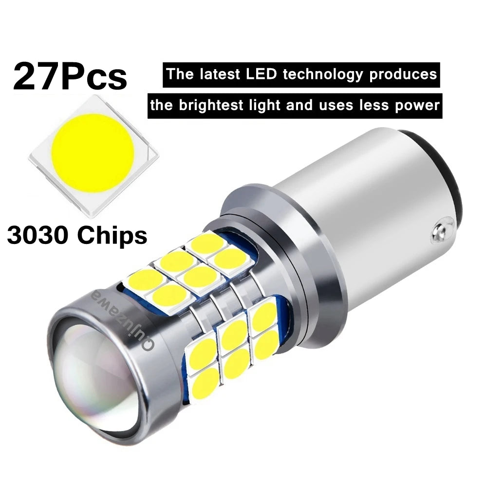 2Pcs P21W LED P21/5W Led Bulbs 1157 BAY15D PY21W BAU15S 1156 BA15S R5W Super Bright Car Brake Light Auto Backup Reverse Lamp 12V
