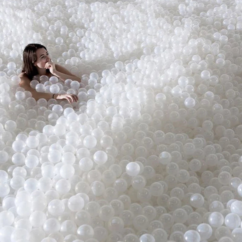 50Pcs Baby Plastic Ball Pit Balls Kids Toys Outdoor Sport Ball Eco-Friendly Water Pool Ocean Wave Balls Children Stress Air Ball