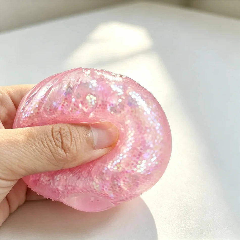 Mini Glitter Dumpling Squishy ULTRA RARE Gold Glitter Hidden Edition Dumpling Sensory Steamer Soft Dough Ball for Stress Relief
