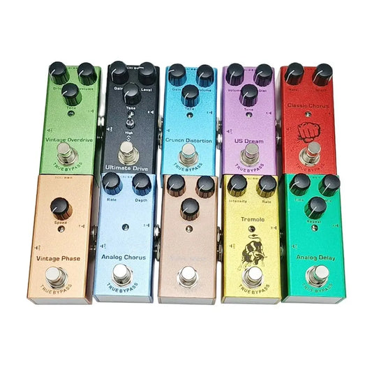 Electric Guitar Pedal Vintage Overdrive/US Dream/Classic Chorus/Vintage Phase/Tremolo/Analog Delay/Digital Delay/Ultimate Drive