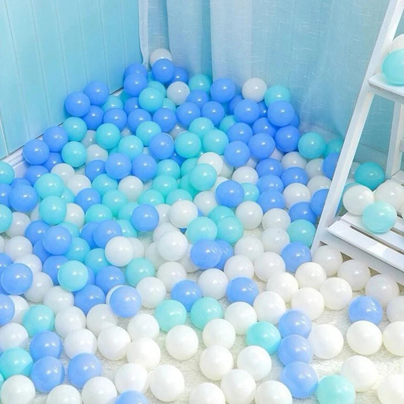 50Pcs Baby Plastic Ball Pit Balls Kids Toys Outdoor Sport Ball Eco-Friendly Water Pool Ocean Wave Balls Children Stress Air Ball