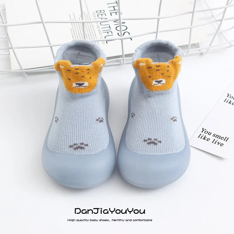 Baby Socks Shoes Infant Cute Cartoon Kids Boy Shoes Soft Rubber Sole Child Floor Sneaker BeBe Booties Toddler Girls First Walker