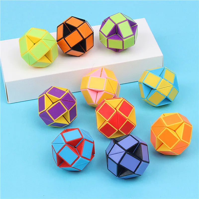 1/20Pcs Folding Magic Snake Ruler Puzzle - Antistress Educational Toy with Birthday Party Favors and Goodie Bags Party Gift