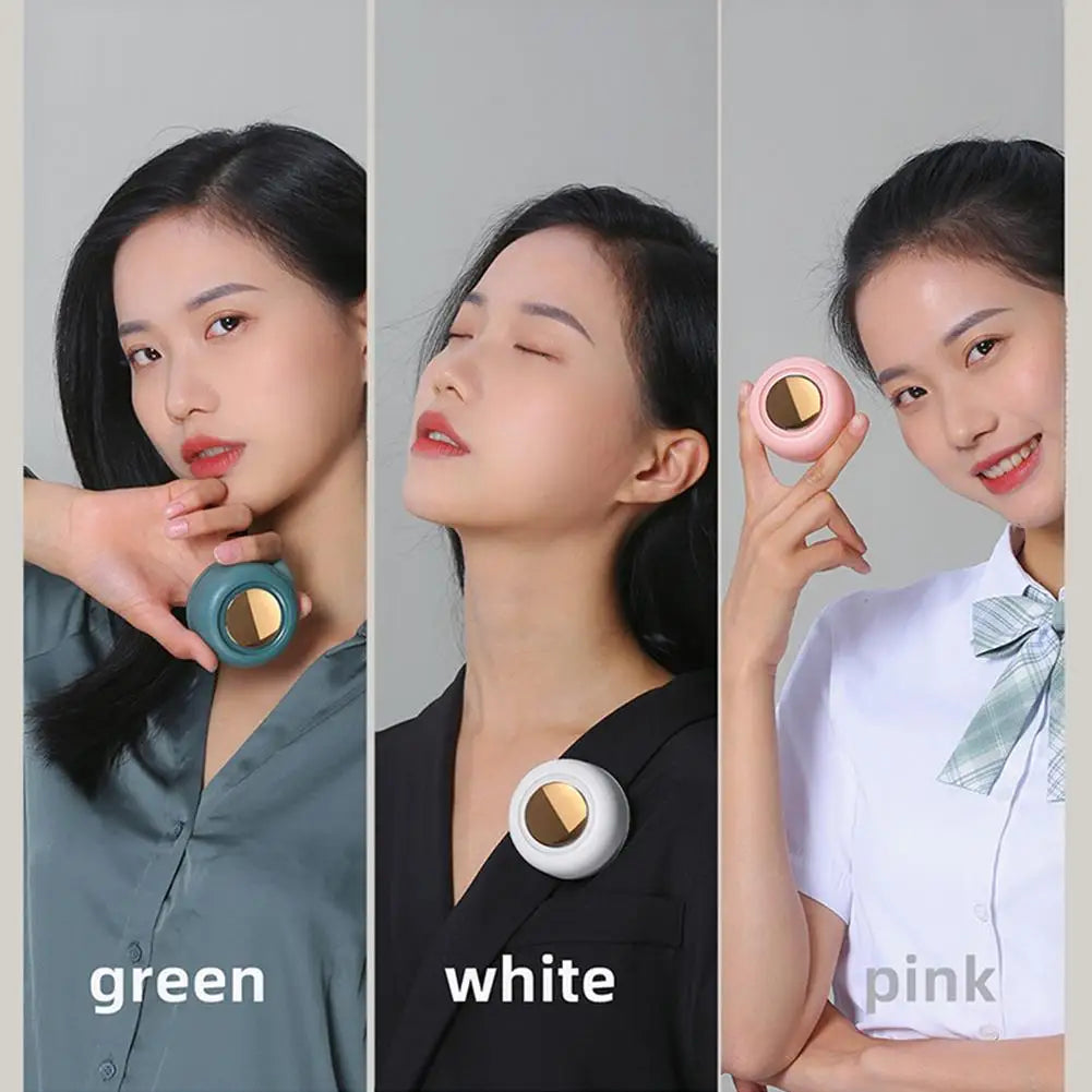 Whirlwind Leafless Mini Fan With Portable Button Design USB Charging Silent Portable Mini Fan For Home And Outdoor Travel