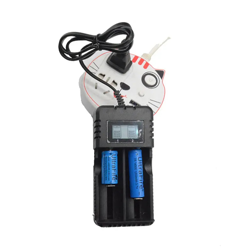LCD 18650 Battery Charger 1 / 2 Slots Dual For 26650/18650/14500/16340 Charging 4.2V Rechargeable Lithium Battery Charger