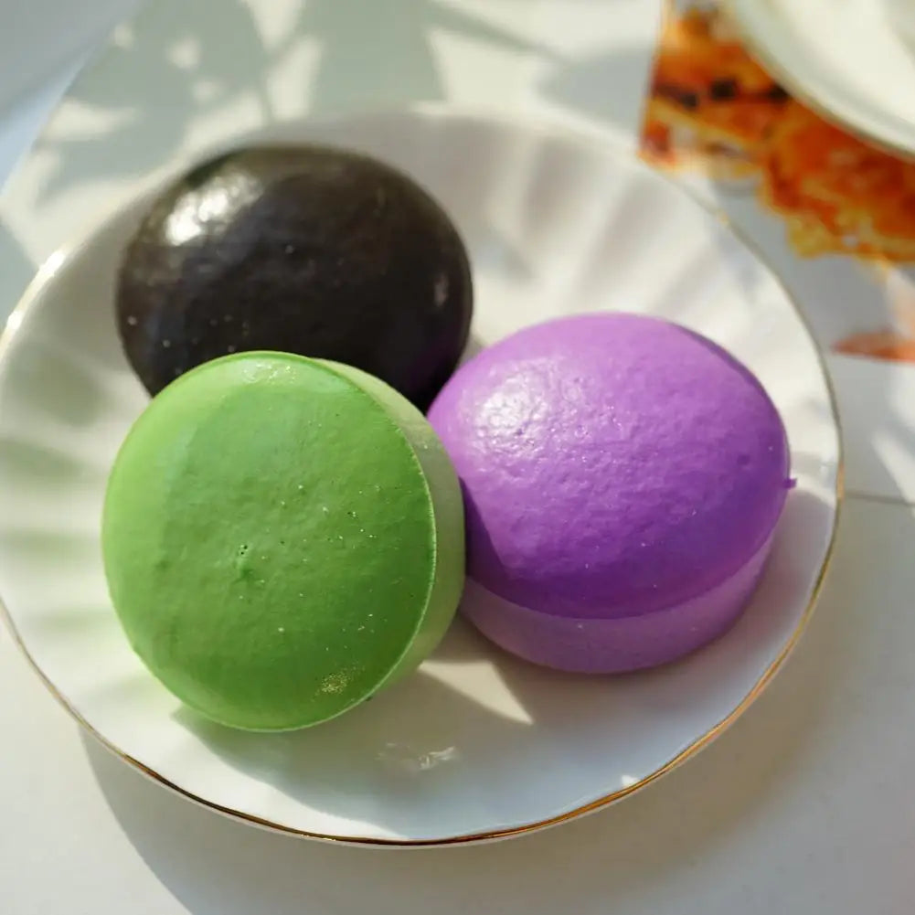 Purple Soft Potato Pinch Toy - Fun Custard Bun Sticky Small Cake, Slow Rebound Decompression Toy, Party Gift Candy Color