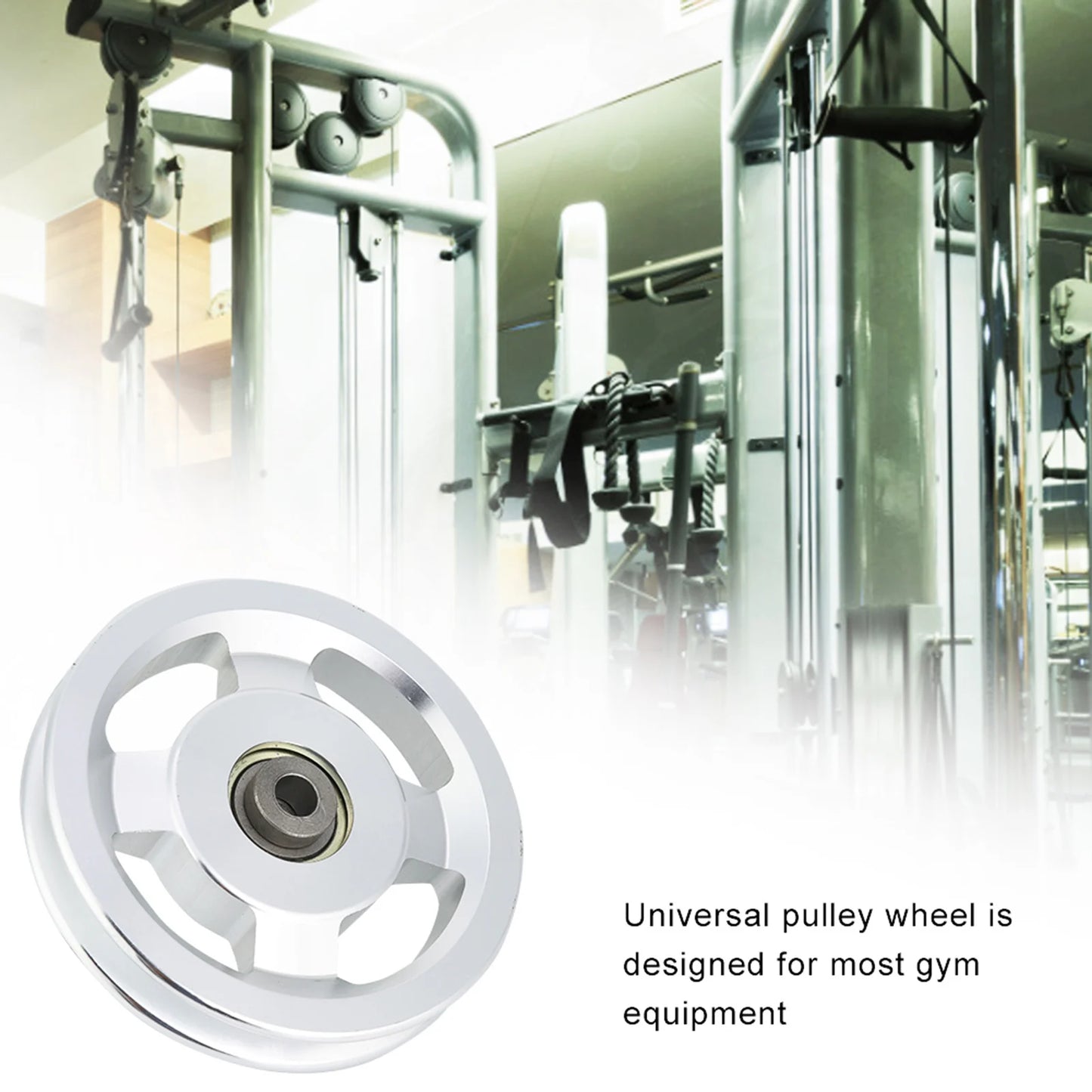 Gym Pulley Aluminium Alloy Fitness Pulley Home Gym Attachments Part Exercise Strength Training Accessory Gym Accessory