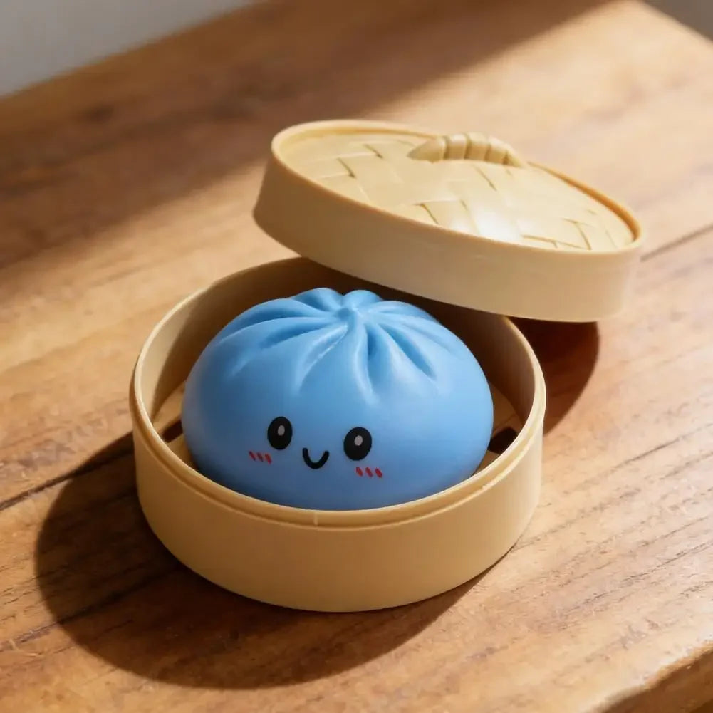 Colorful Dumpling Squishes Stress Balls Reusable Low Rebound Decompression Toys Dough Ball Unique Home Decoration Gifts