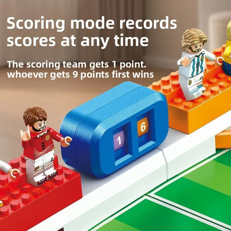 Mini Tabletop Soccer Game Double Flip Control High Barrier Foosball Board Game for Adults Indoor Entertainment Football Toy
