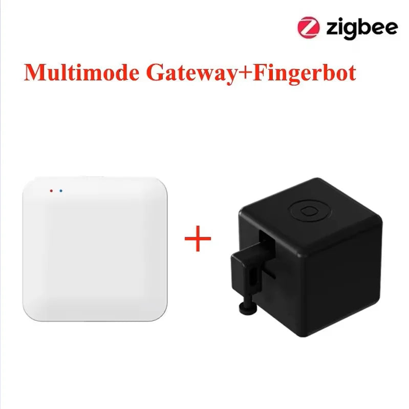 Tuya Zigbee Smart Touch Fingerbot Plus Type-C Rechargeable Robot Button Pusher Arm Switch Works With Alexa Google Home Alice