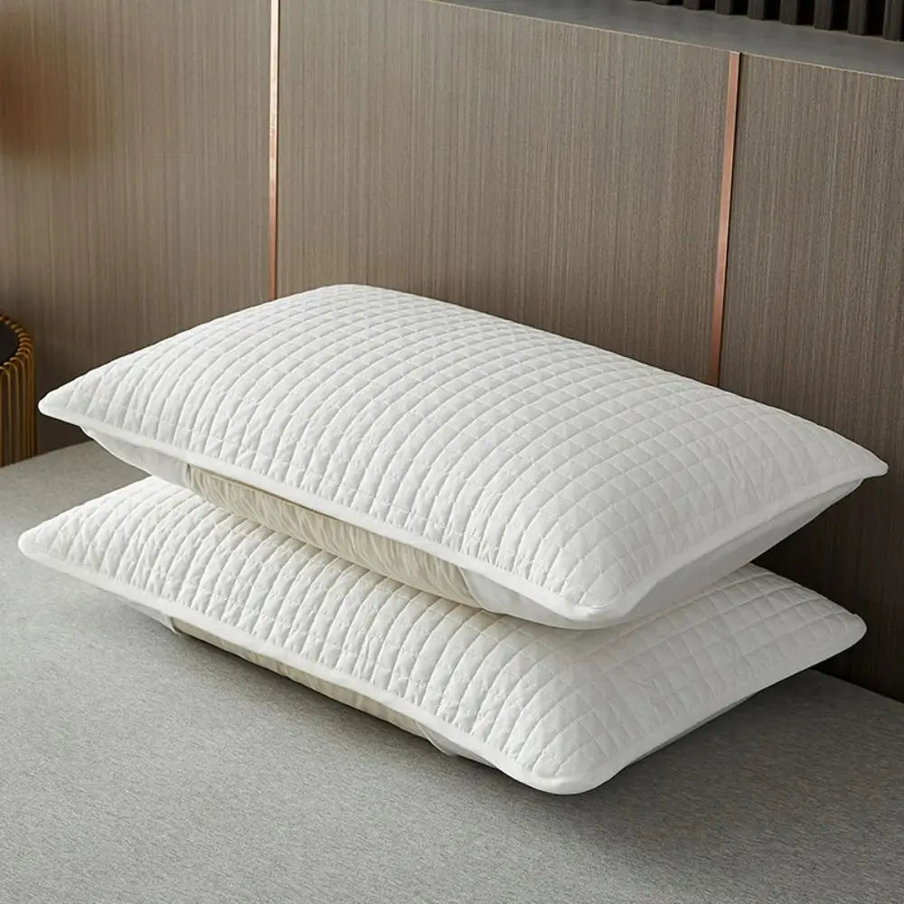 Anti Comfortable Cotton Pillow Cover Head oil Isolation layer Pillow Case Protector Sweatproof Waterproof Pillowcase household