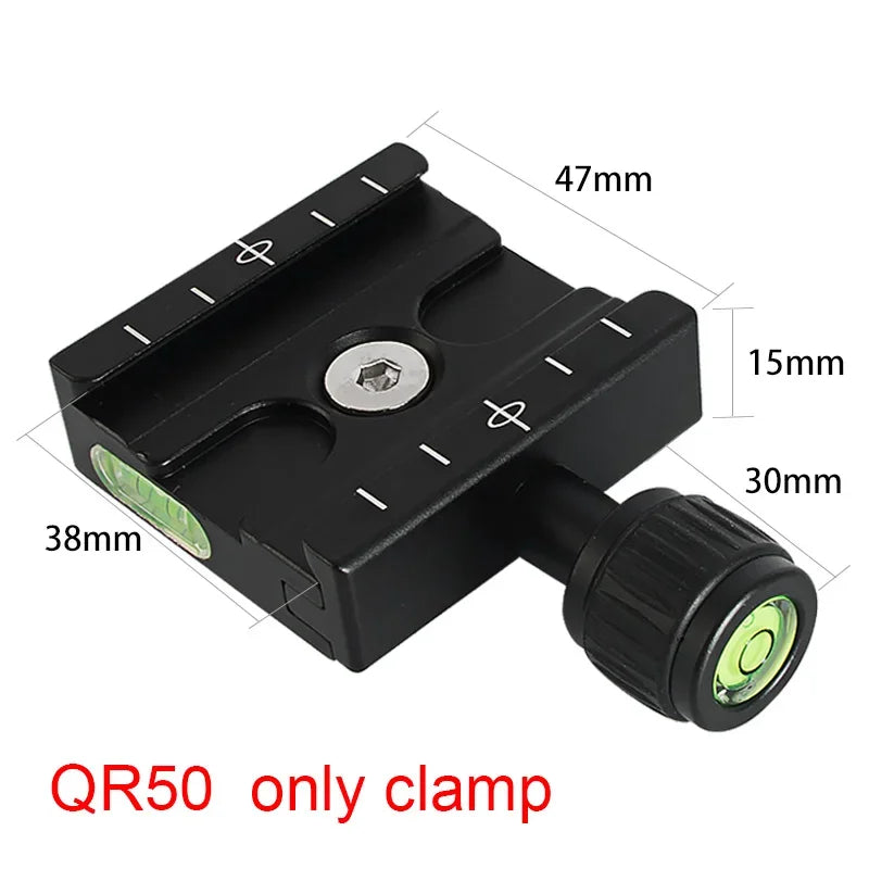 QR60 Camera quick releas clamp tripod clamp dslr camera clamp mount camera adapter for arca swiss camera with quick shot plate
