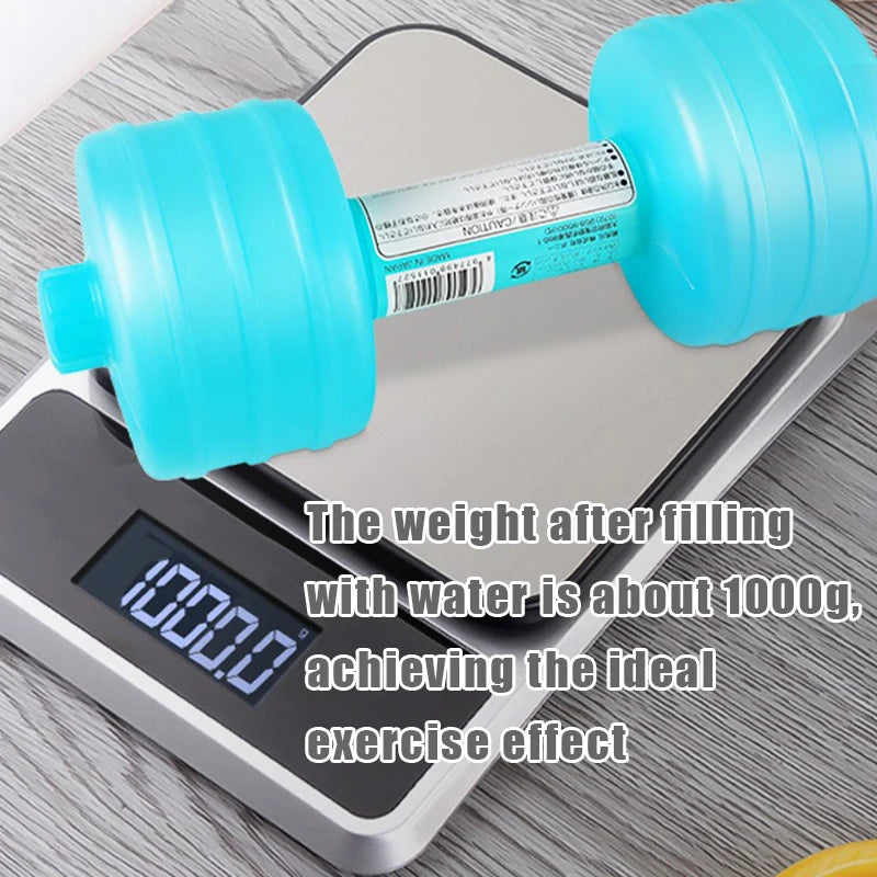 Water-filled Dumbbells Portable Dumbbell Sports Water Bottle for Arm Strength Training Home Gym Fitness