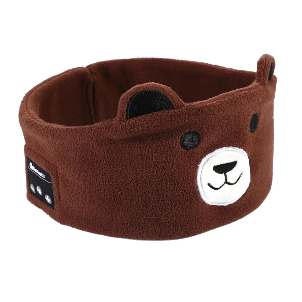 Kid Bluetooth Headphone Sleep Mask Bluetooth 5.0 Stereo Music Player Support Handsfree Soft Music Headband For Children Gifts