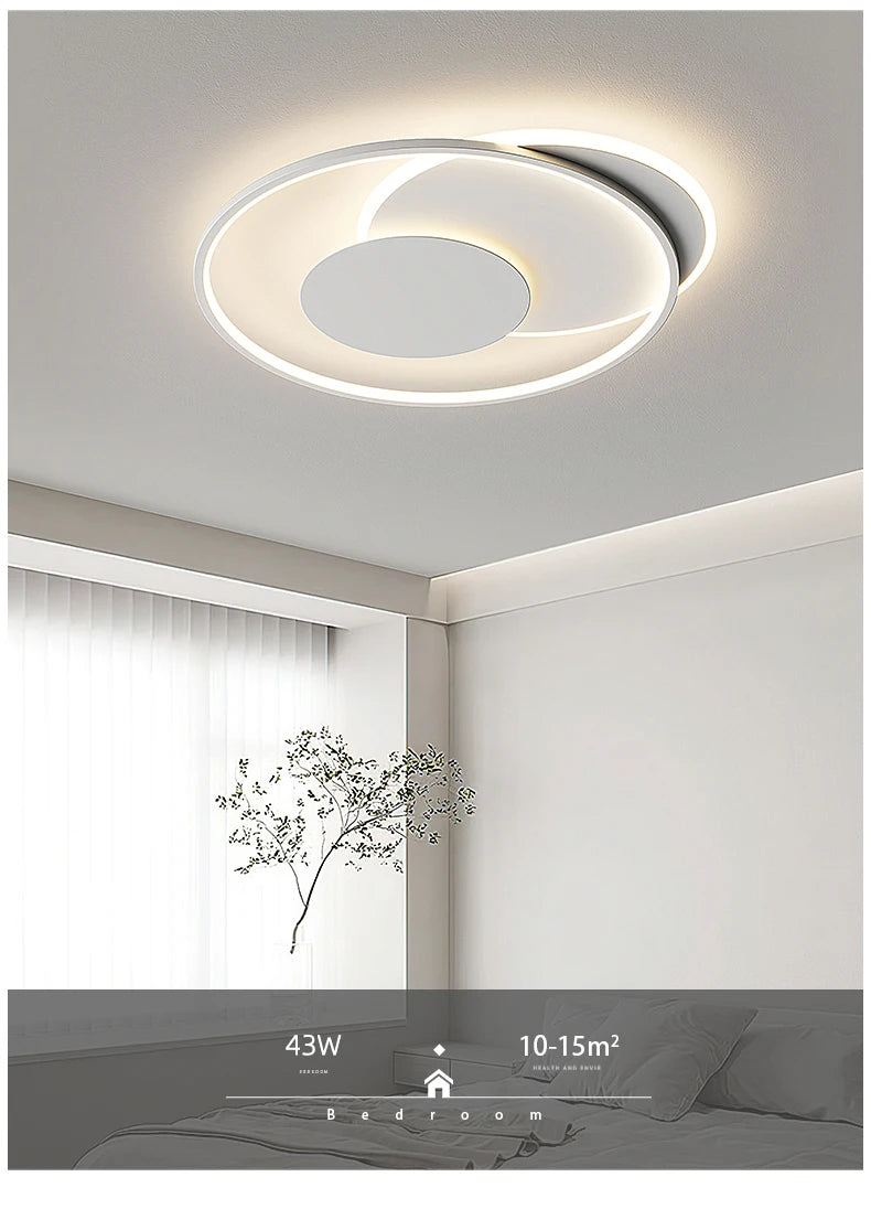 Modern Nordic Led Ceiling Light Square Minimalist Lamps for Kitchen Living Dining  Room Art Home Decoration Chandelier