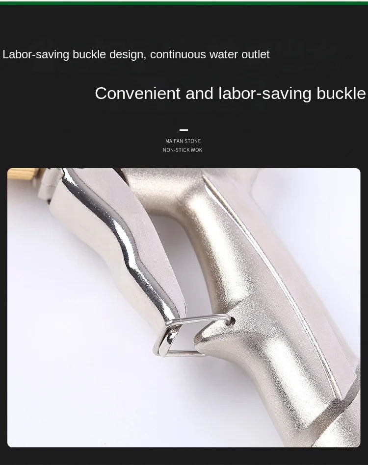 High Pressure Water Spray Gun Metal Brass Nozzle Garden Hose Pipe Lawn Car Wash Sprayer Sprinkler Car Wash Tool Water Guns Xy002