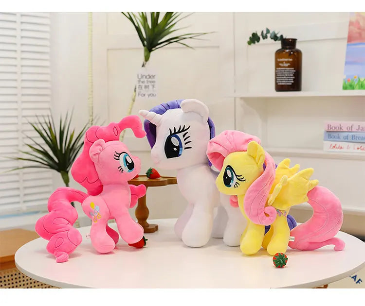 Little Pony Rainbow Dash Applejack Plush Toy 28cm Official Hasbro Figure Soft Stuffed Animal For Fans Collection Gift