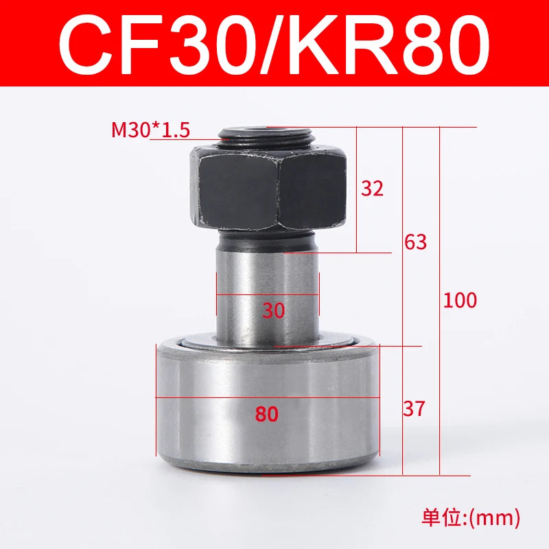 Cam Needle Roller Bearing Bolt Type CF3 CF4 CF5 CF6 CF8 CF10 CF12 CF16-CF30 KR10 KR12 KR13KR16-KR90 Wheel And Pin Bearing