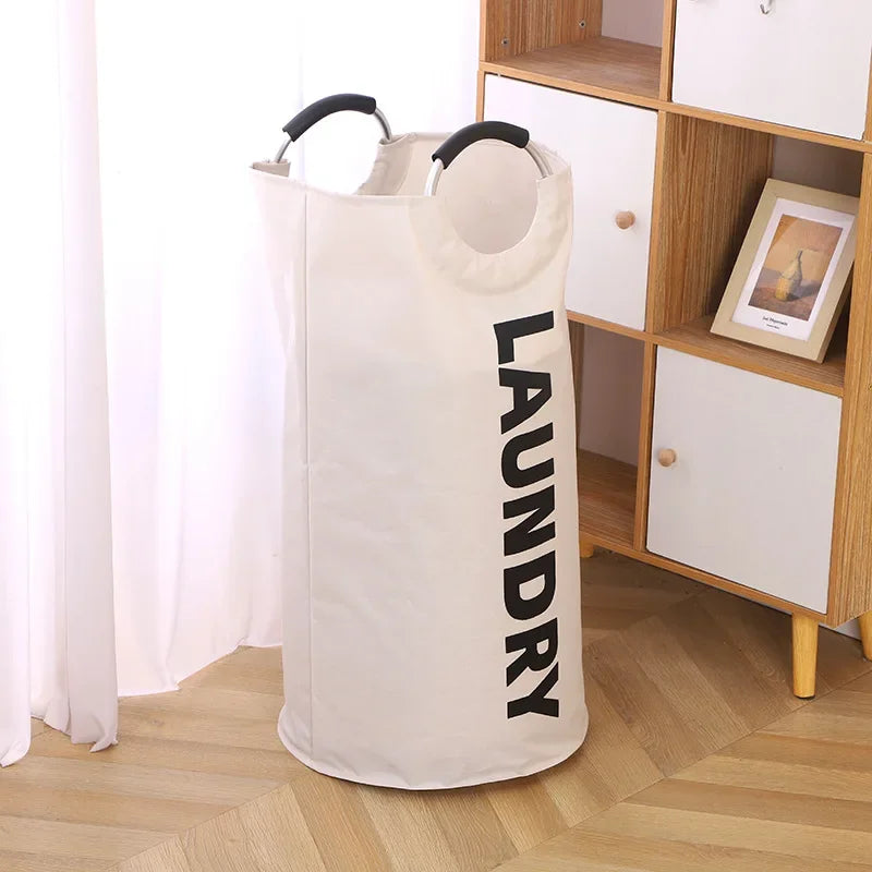 Oxford cloth laundry bag, dirty clothes storage basket, foldable bathroom clothes bucket, large-capacity dirty clothes basket